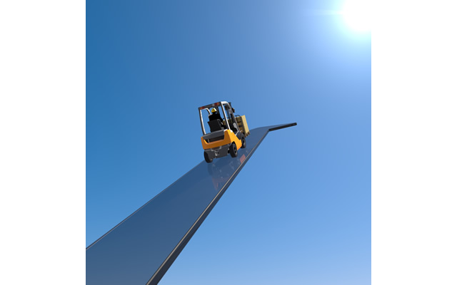 透明/矢印/運ぶ/荷物/倉庫 / 作業員 / 物流センター - 生産/イラスト/インダストリー/写真/イメージ/フォト/フリー素材