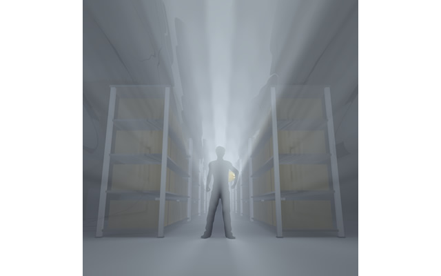 棚/倉庫/夜間/作業員/警備 / セキュリティ / スタッフ - 生産/イラスト/インダストリー/写真/イメージ/フォト/フリー素材