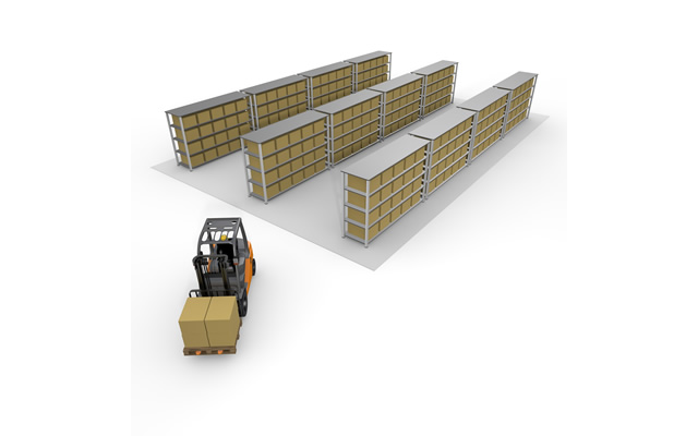 フォークリフト/荷物/重い/運ぶ/運送 / 不動産 - 生産/イラスト/インダストリー/写真/イメージ/フォト/フリー素材