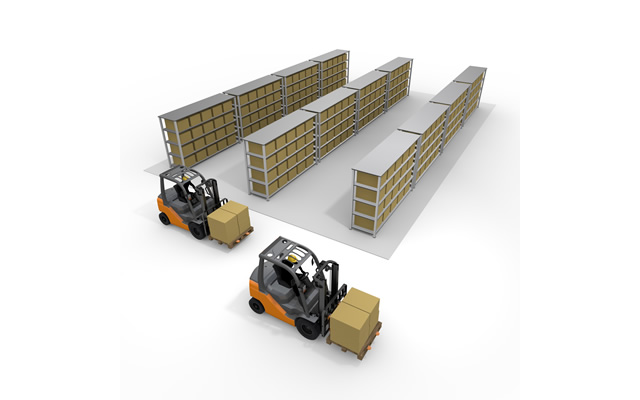 荷物/届ける/運送/宅配/働く/安全確保 / 物流倉庫 - 生産/イラスト/インダストリー/写真/イメージ/フォト/フリー素材