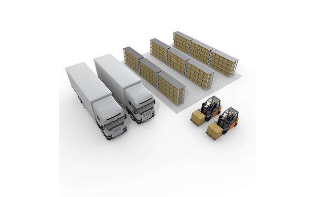 運ぶ/運転/技術/運送/コンテナ/製作所 / 生産工場 - 生産/イラスト/インダストリー/写真/イメージ/フォト/フリー素材