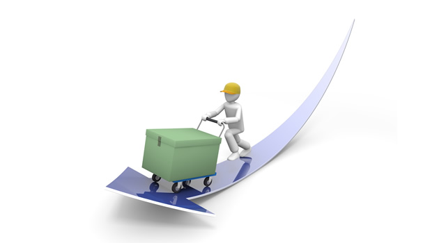 宅配業者/配達/手押し台車 - 生産/イラスト/インダストリー/写真/イメージ/フォト/フリー素材