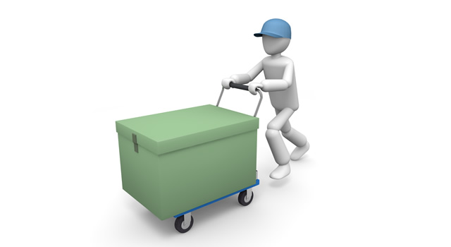 手押し車/配達 - 生産/イラスト/インダストリー/写真/イメージ/フォト/フリー素材