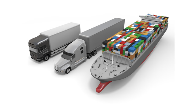 貨物船/大型トラック - 生産/イラスト/インダストリー/写真/イメージ/フォト/フリー素材