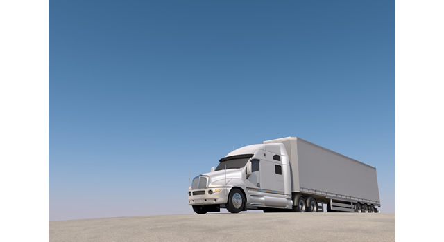 大型トレーラー/休憩中 - 生産/イラスト/インダストリー/写真/イメージ/フォト/フリー素材