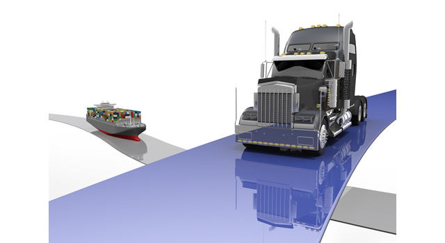 陸/海/配送 - 生産/イラスト/インダストリー/写真/イメージ/フォト/フリー素材