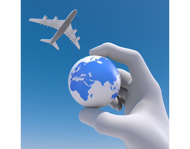 ヨーロッパ地域/飛行機/地球 - 生産/イラスト/インダストリー/写真/イメージ/フォト/フリー素材