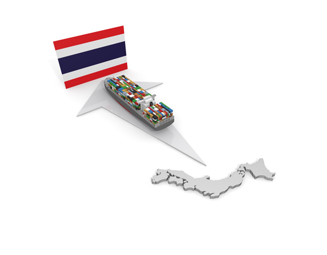 タイ/貨物船/輸出/日本/貿易 - 生産/イラスト/インダストリー/写真/イメージ/フォト/フリー素材