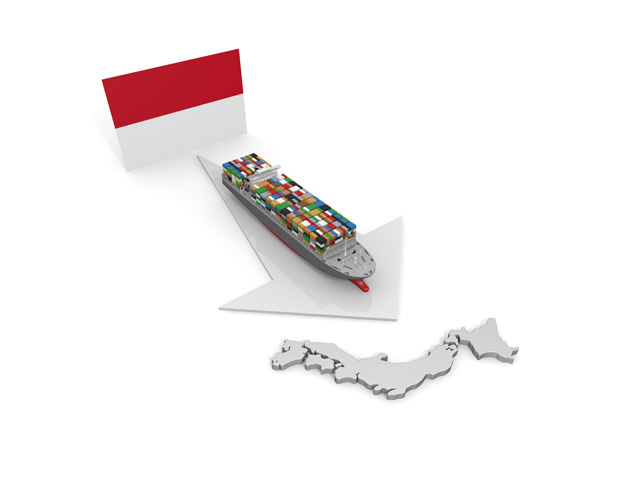 インドネシア/貨物船/輸入/日本/貿易 - 生産/イラスト/インダストリー/写真/イメージ/フォト/フリー素材