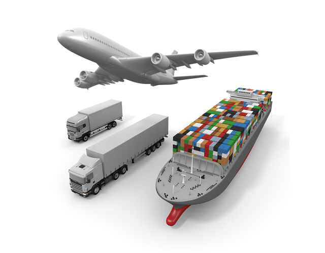 海外展開/飛行機/貿易/トラック - 生産/イラスト/インダストリー/写真/イメージ/フォト/フリー素材