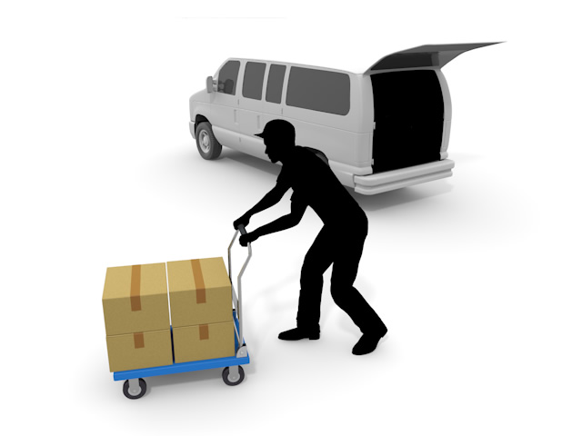 荷物｜台車｜自動車 - 生産/イラスト/インダストリー/写真/イメージ/フォト/フリー素材