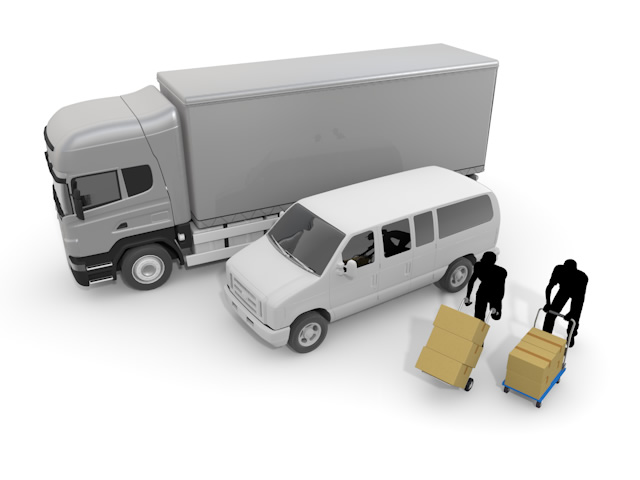 トラック｜宅配｜配達 - 生産/イラスト/インダストリー/写真/イメージ/フォト/フリー素材