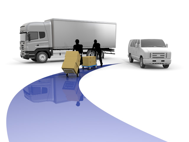 トラック｜宅配｜配達 - 生産/イラスト/インダストリー/写真/イメージ/フォト/フリー素材