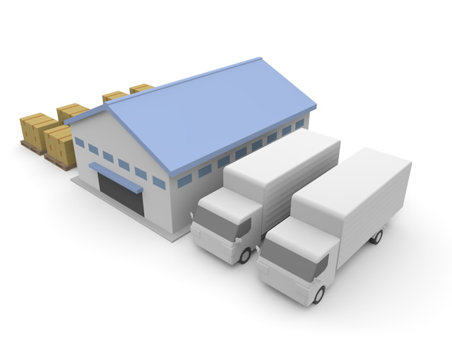 トラック｜倉庫｜保管 - 生産/イラスト/インダストリー/写真/イメージ/フォト/フリー素材