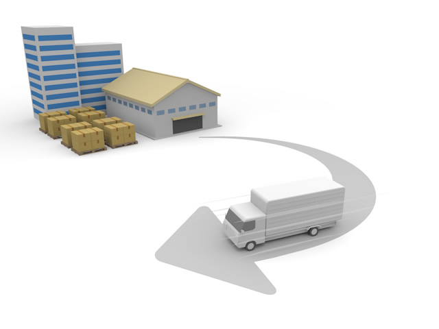 配達｜倉庫｜スピード - 生産/イラスト/インダストリー/写真/イメージ/フォト/フリー素材
