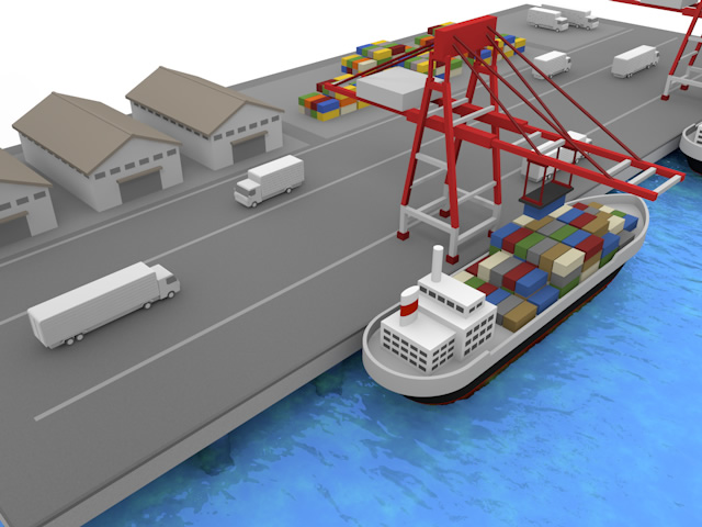 配送業｜運輸｜トラック - 生産/イラスト/インダストリー/写真/イメージ/フォト/フリー素材