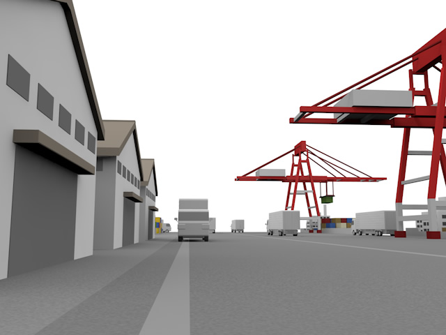 運輸業｜出荷｜トラック - 生産/イラスト/インダストリー/写真/イメージ/フォト/フリー素材