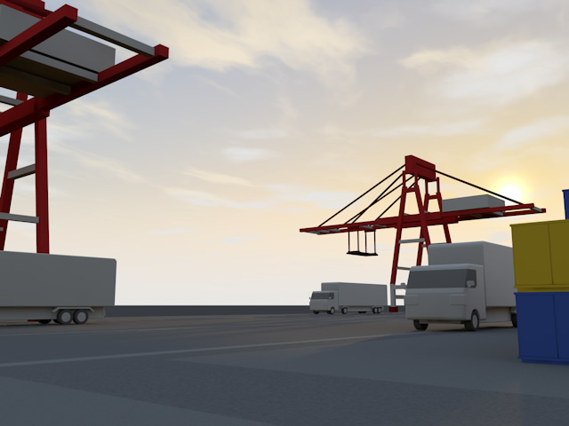 商品｜コンテナ｜荷物 - 生産/イラスト/インダストリー/写真/イメージ/フォト/フリー素材