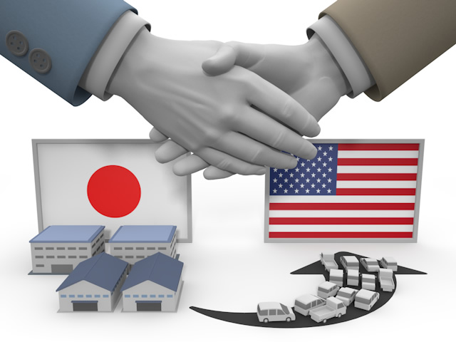 アメリカ｜輸出｜自動車 - 生産/イラスト/インダストリー/写真/イメージ/フォト/フリー素材